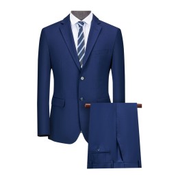 大量訂購寶藍色男西裝套裝 訂做單排兩粒鈕西服 後中單開叉 暗鬆緊腰男西褲 西裝套裝中心 地盤 西裝 70%polyester 30%羊毛  CHENSHANG MY3002 MK3002 210克  美式 西裝  西裝 革履 SKMS054 大量訂購寶藍色男西裝套裝 訂做單排兩粒鈕西服 後中單開叉 暗鬆緊腰男西褲 西裝套裝中心 地盤 西裝 70%polyester 30%羊毛  CHENSHANG MY3002 MK3002 210克  美式 西裝  西裝 革履 SKMS054